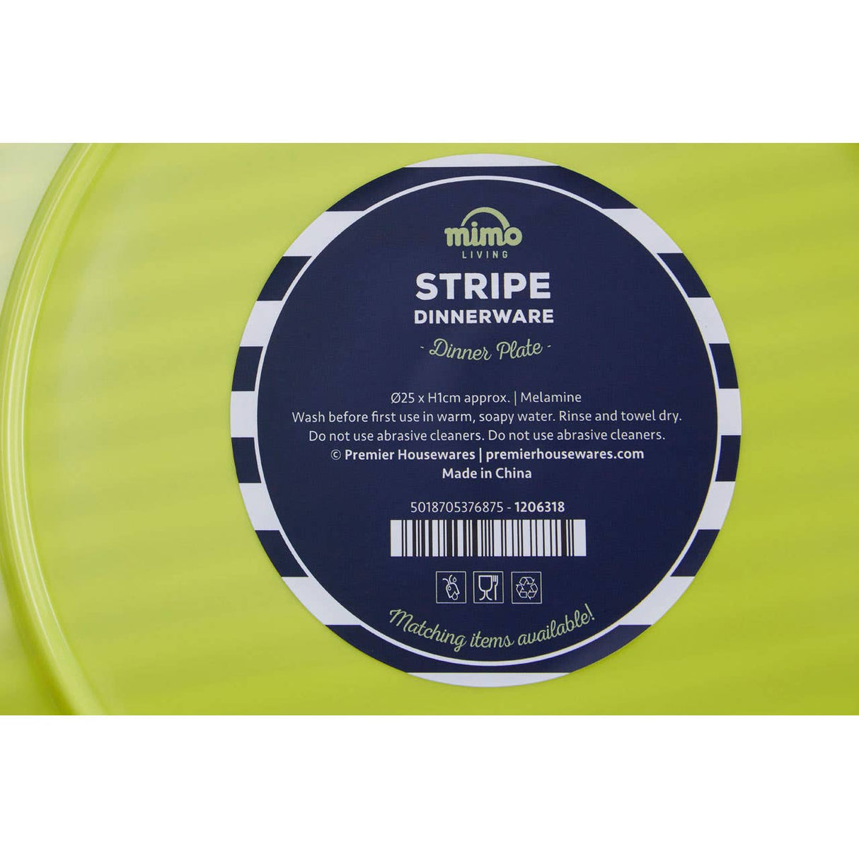 Mimo Stripe Dinner Plate