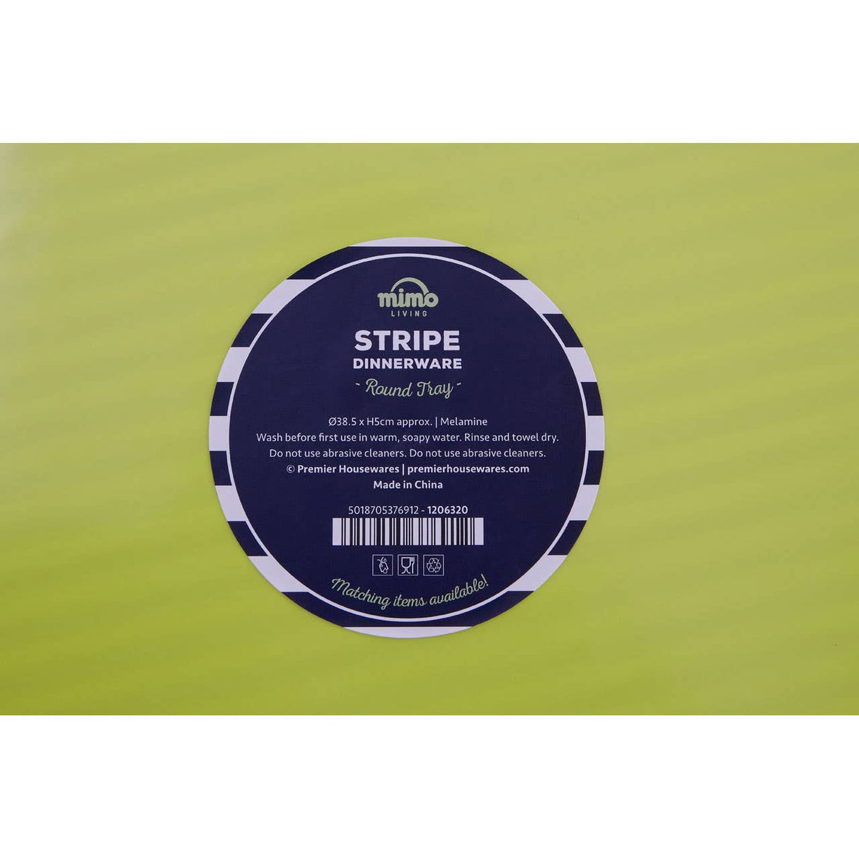 Mimo Stripe Tray With Handles