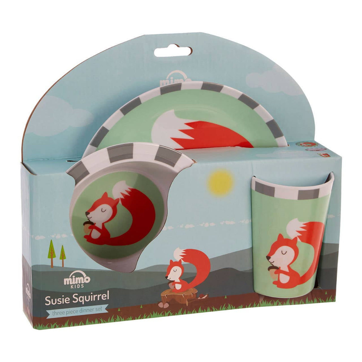 48Mimo Kids Susie Squirrel Dinner Set