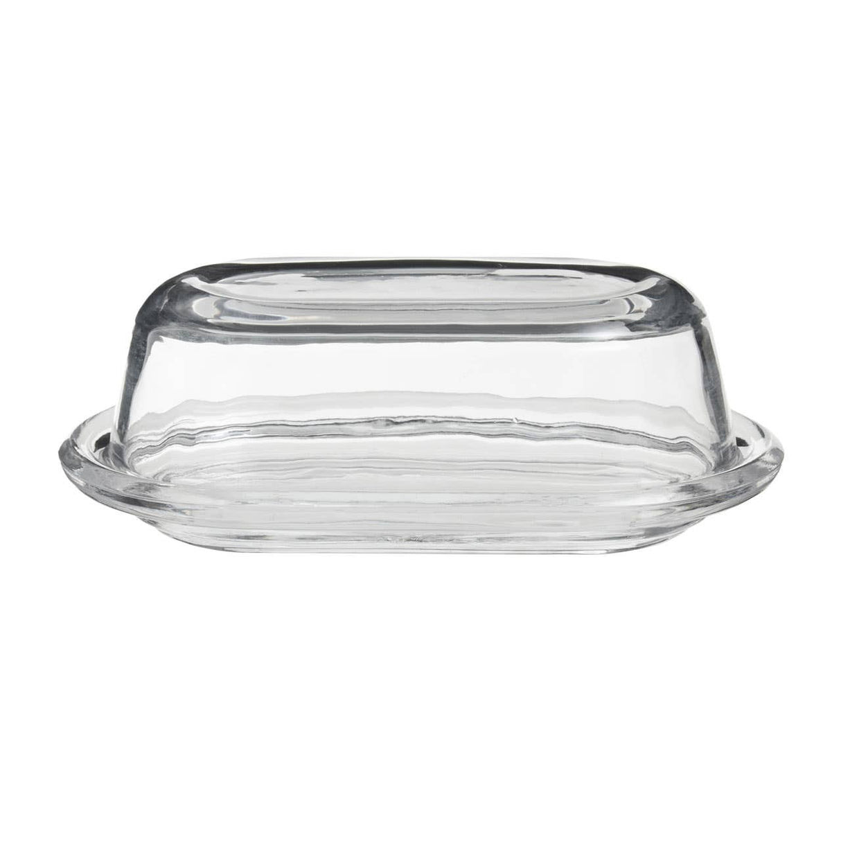 Clear Glass Butter Dish