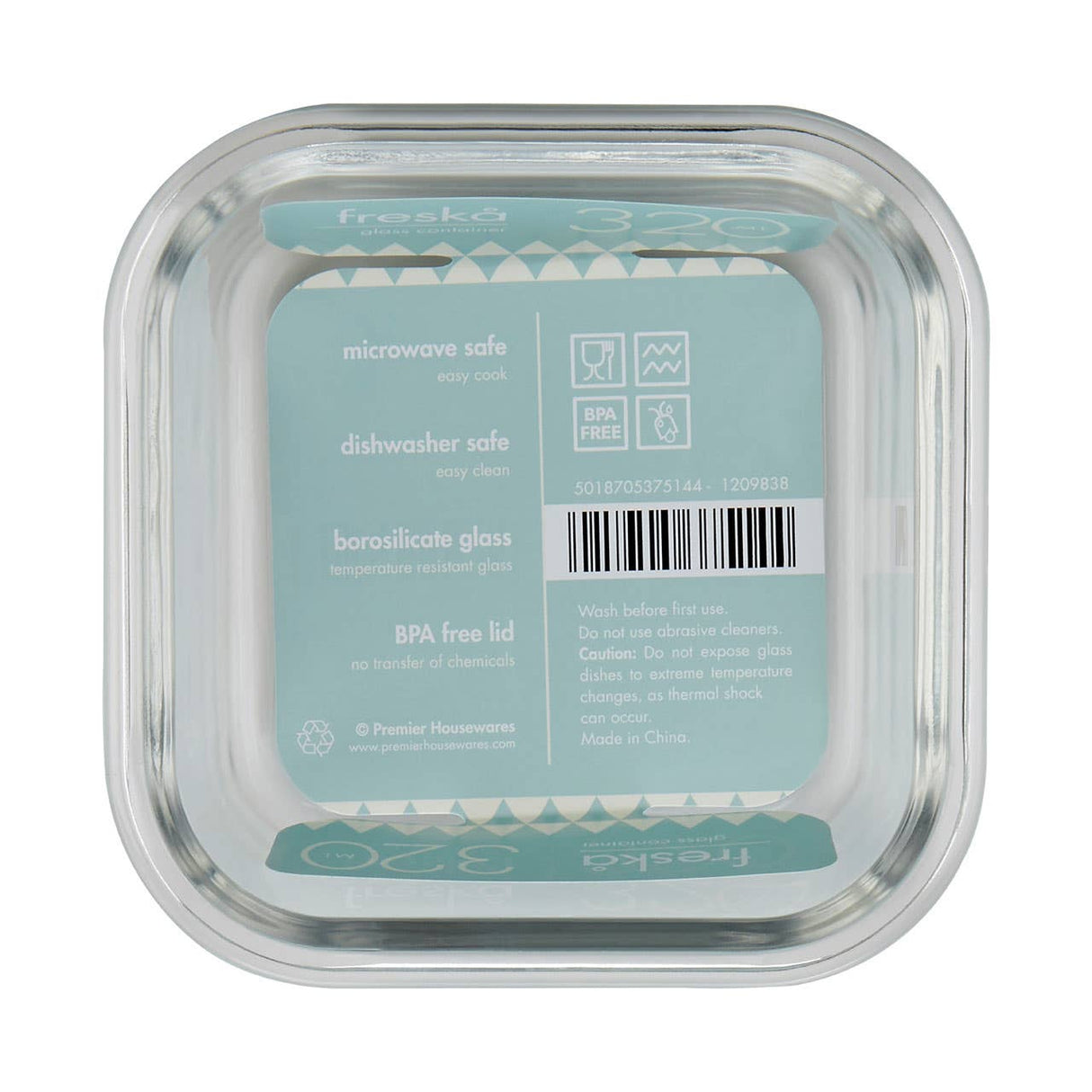 Freska Glass Container Container - 320Ml