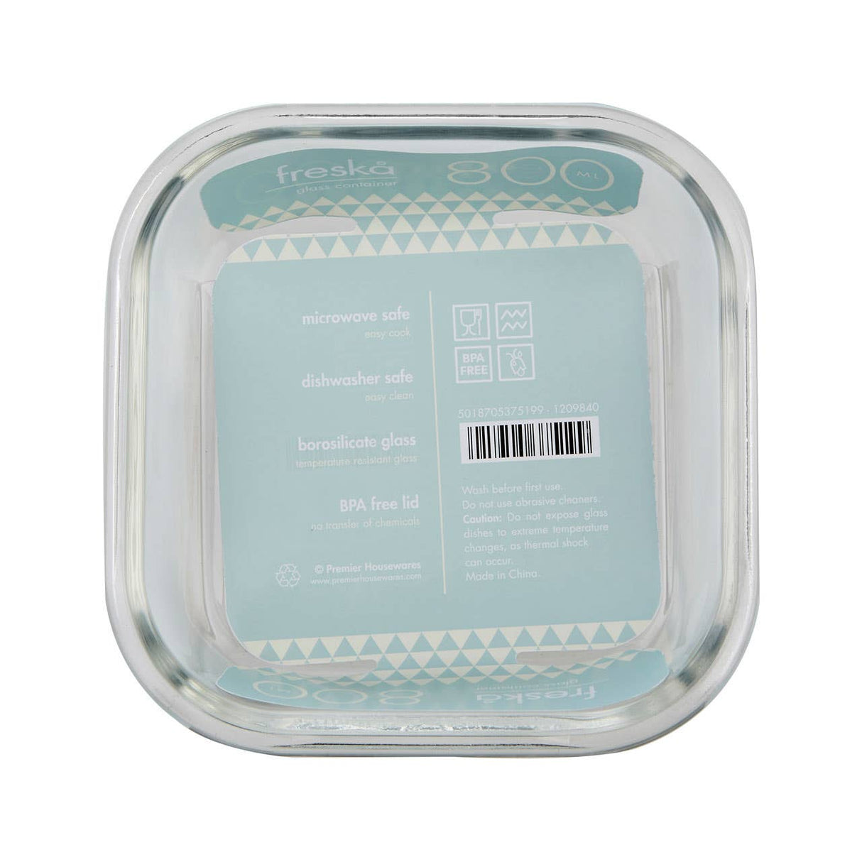 Freska Glass Container - 800Ml