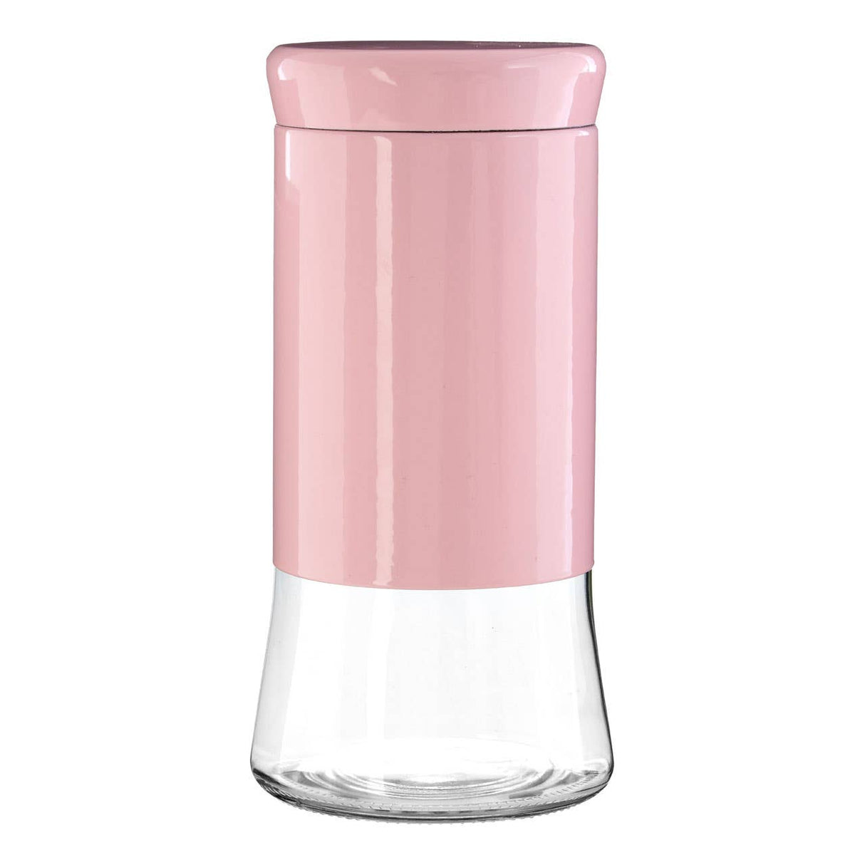 Pink Steel Wrap Glass Storage Jar - 1500Ml