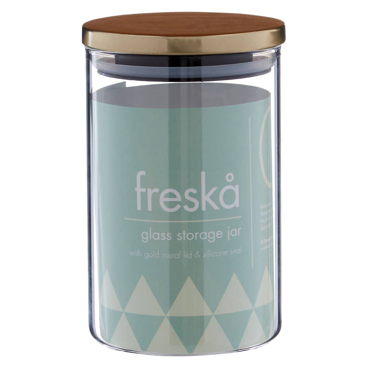 Freska Gold Lid Storage Jar - 950Ml