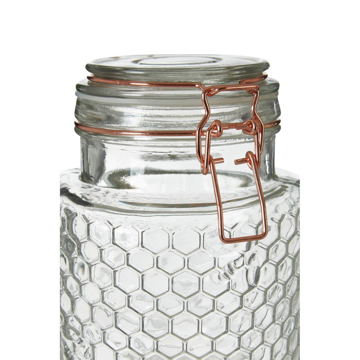 Apiary Rose Gold Wire Small Glass Jar