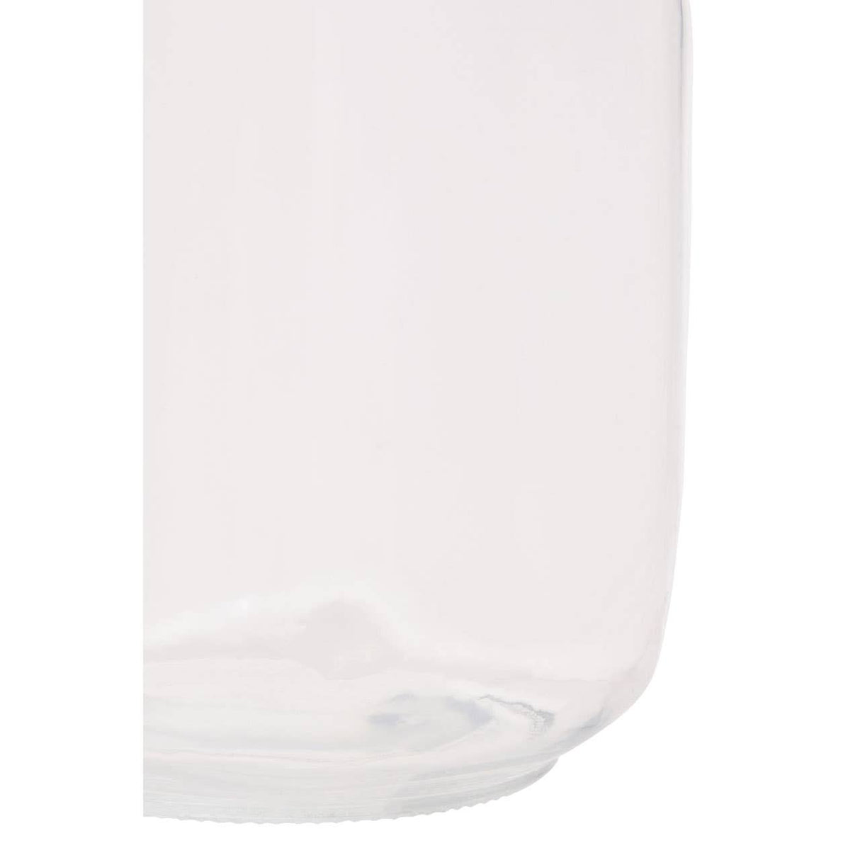 Square Glass Jar With Wooden Lid - 1550Ml