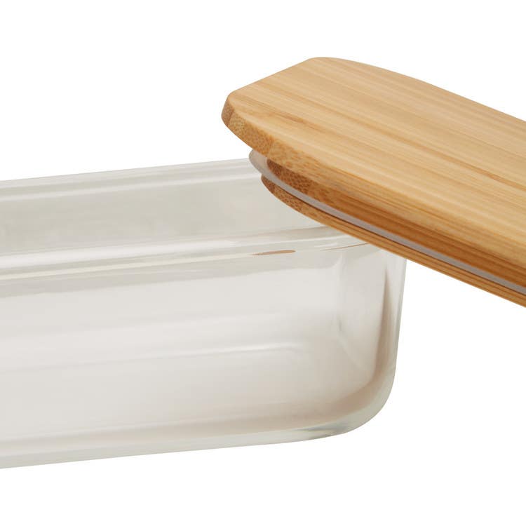 Freska 1040ml Glass Container With Bamboo Lid