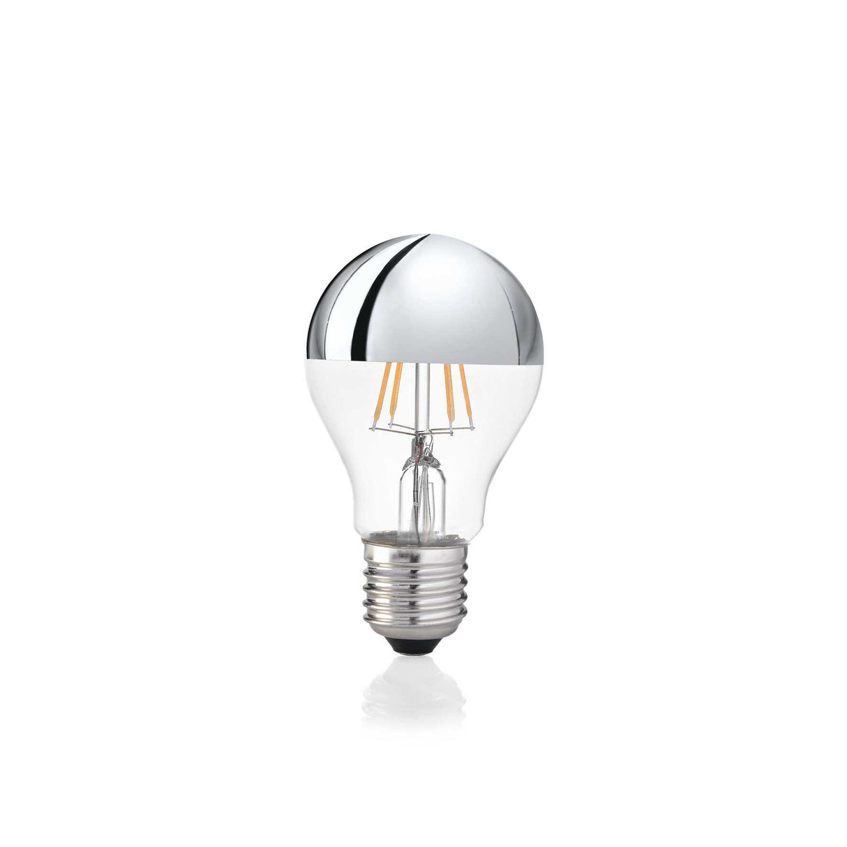 Classic E27 8W Chrome Light Bulb with Goccia Design