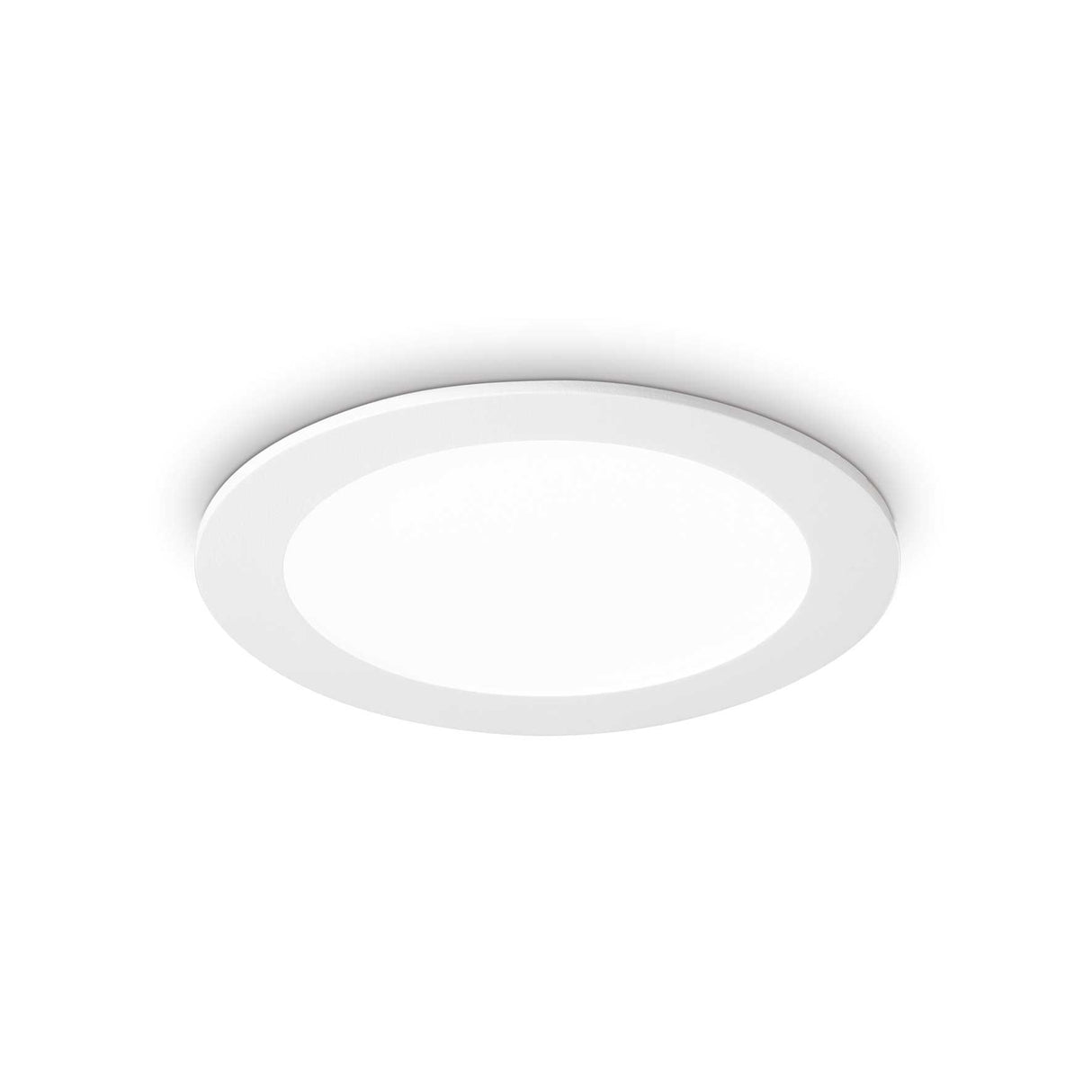 Zen Modern White LED Semi Flush Ceiling Light