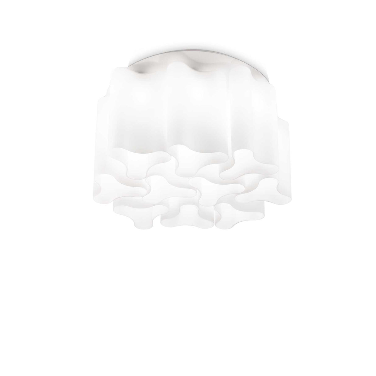 French White Modern Semi Flush Ceiling Light