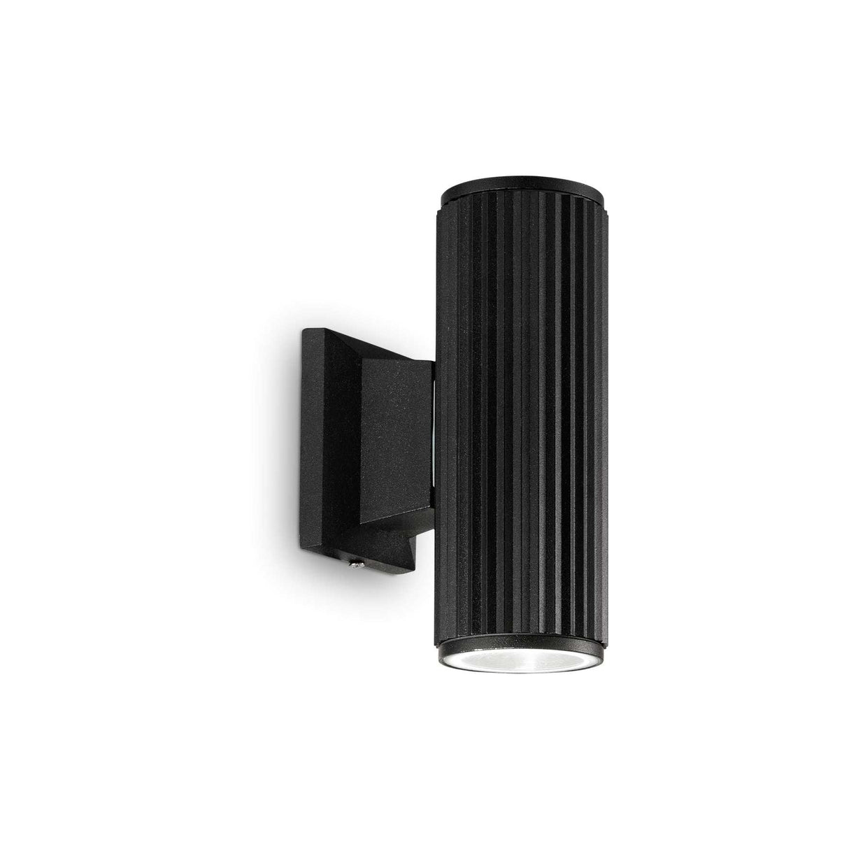 Sleek Black Wall-Mount Outdoor Light with Dual GU10 Illumination