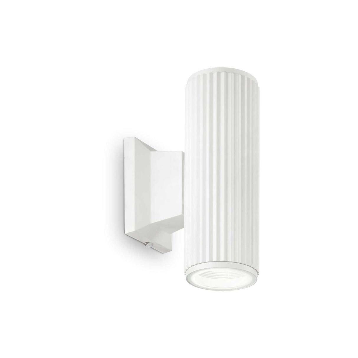 Modern White Wall-Mounted Outdoor Light Fixture, GU10 Bulb Compatible