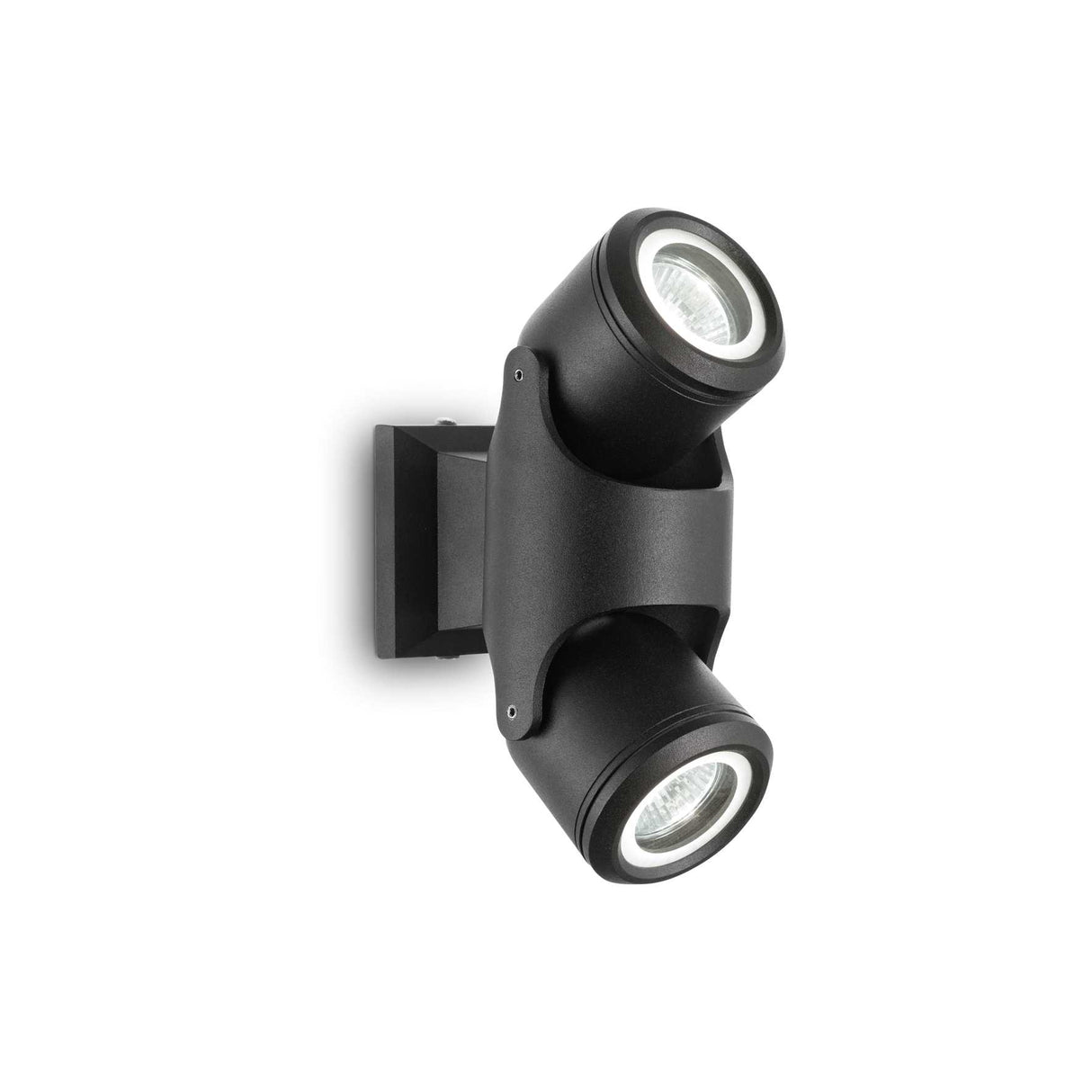 Xeno Dual Adjustable Black Wall Spotlight