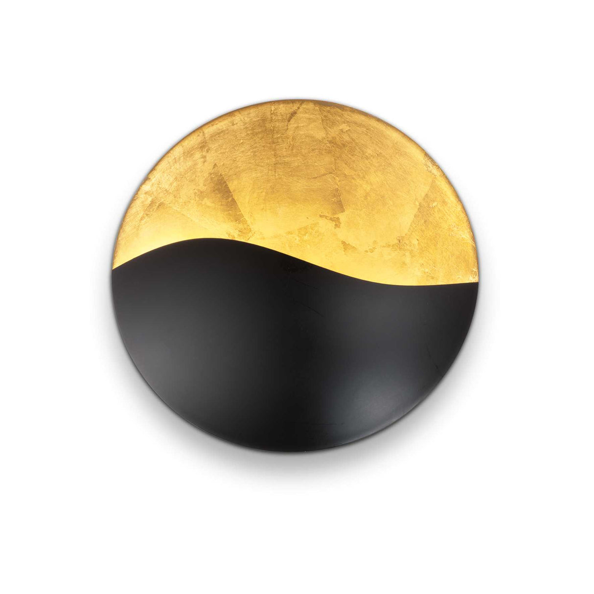 Modern Sunrise Black and Gold Quad-Wall Lamp