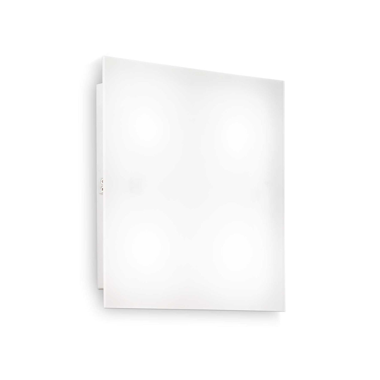 Sleek Modern Square Wall Light - 40cm White Plate