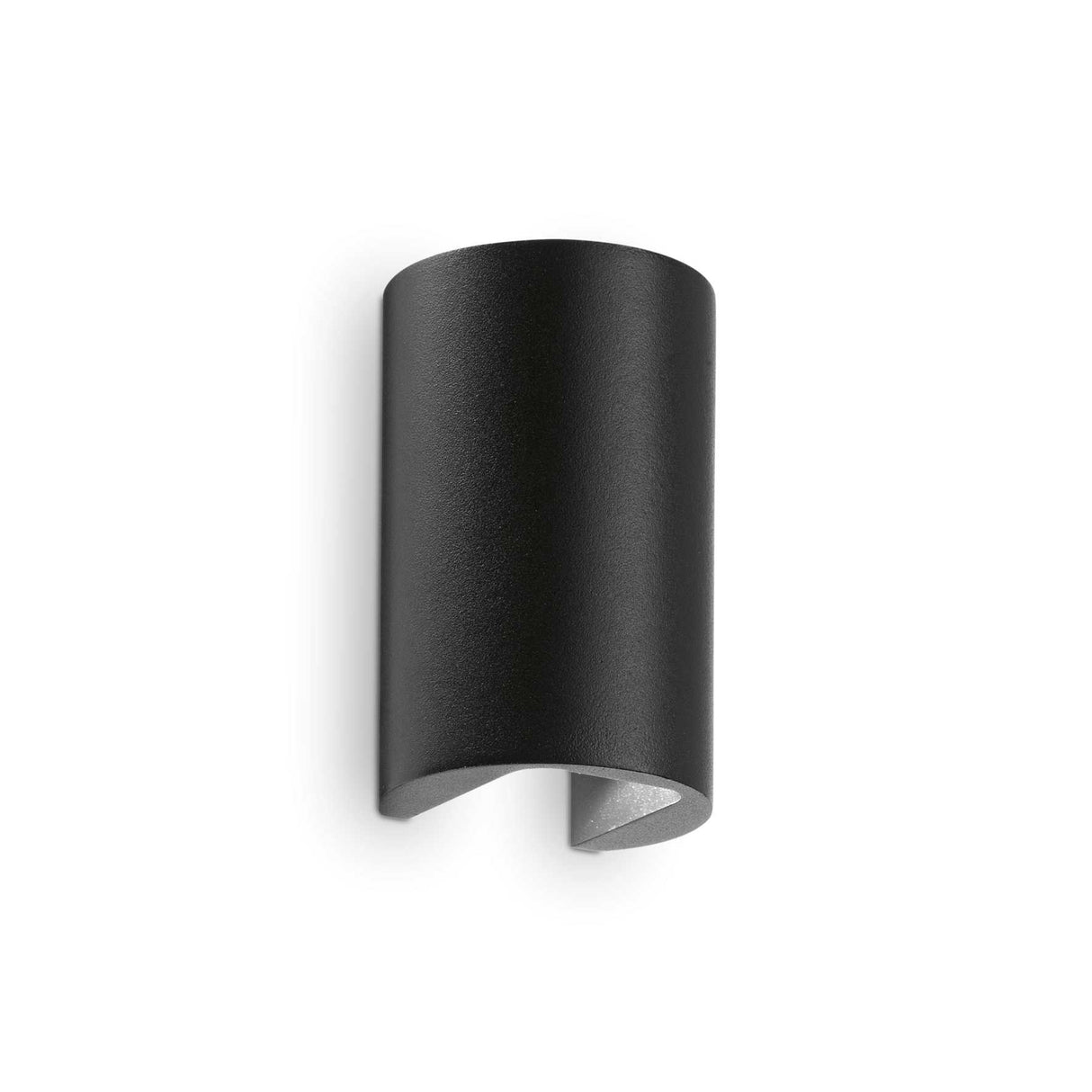 Apollo Black Barrel Outdoor LED Wall Light