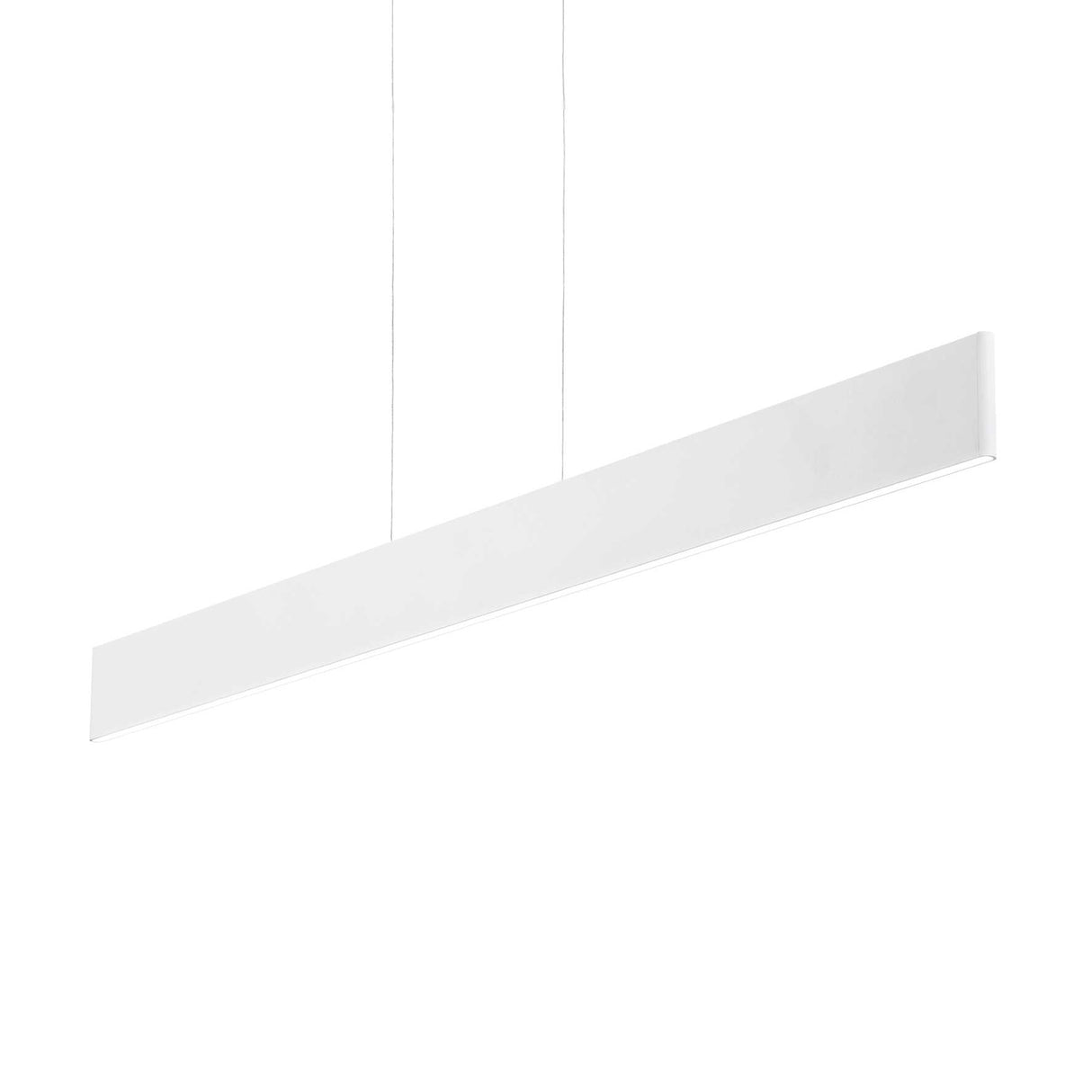 White Modern Linear LED Office Pendant Light