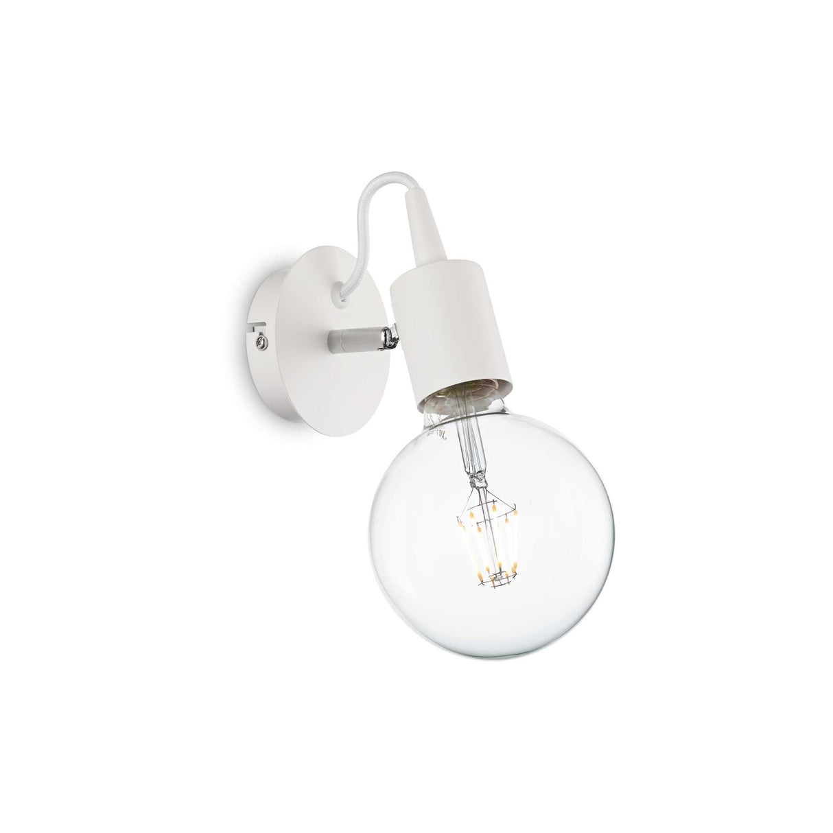 Edison White Modern Wall Sconce