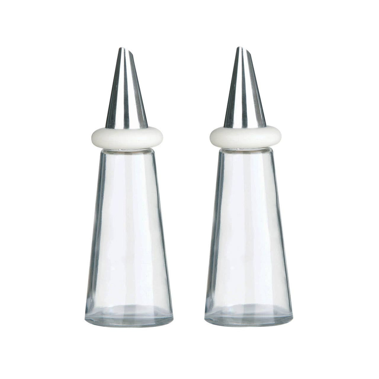 Cream Plastic Oil And Vinegar Set