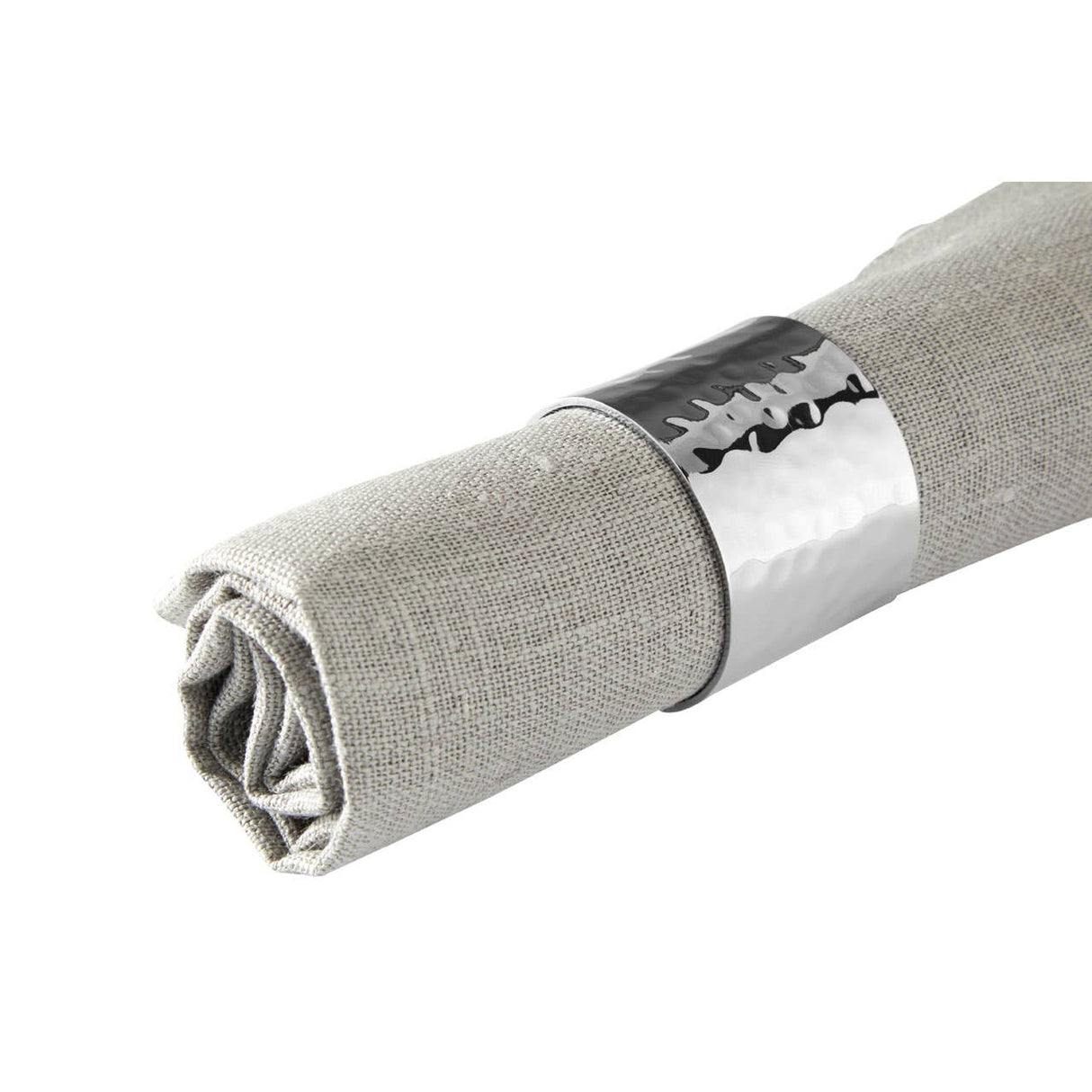 Set Of 4 Silver Napkin Rings