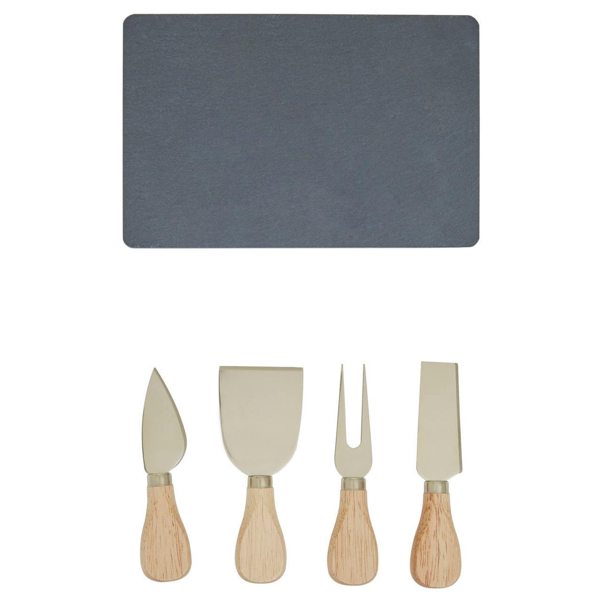 4Pc Gold Finish Cheese Knife Set