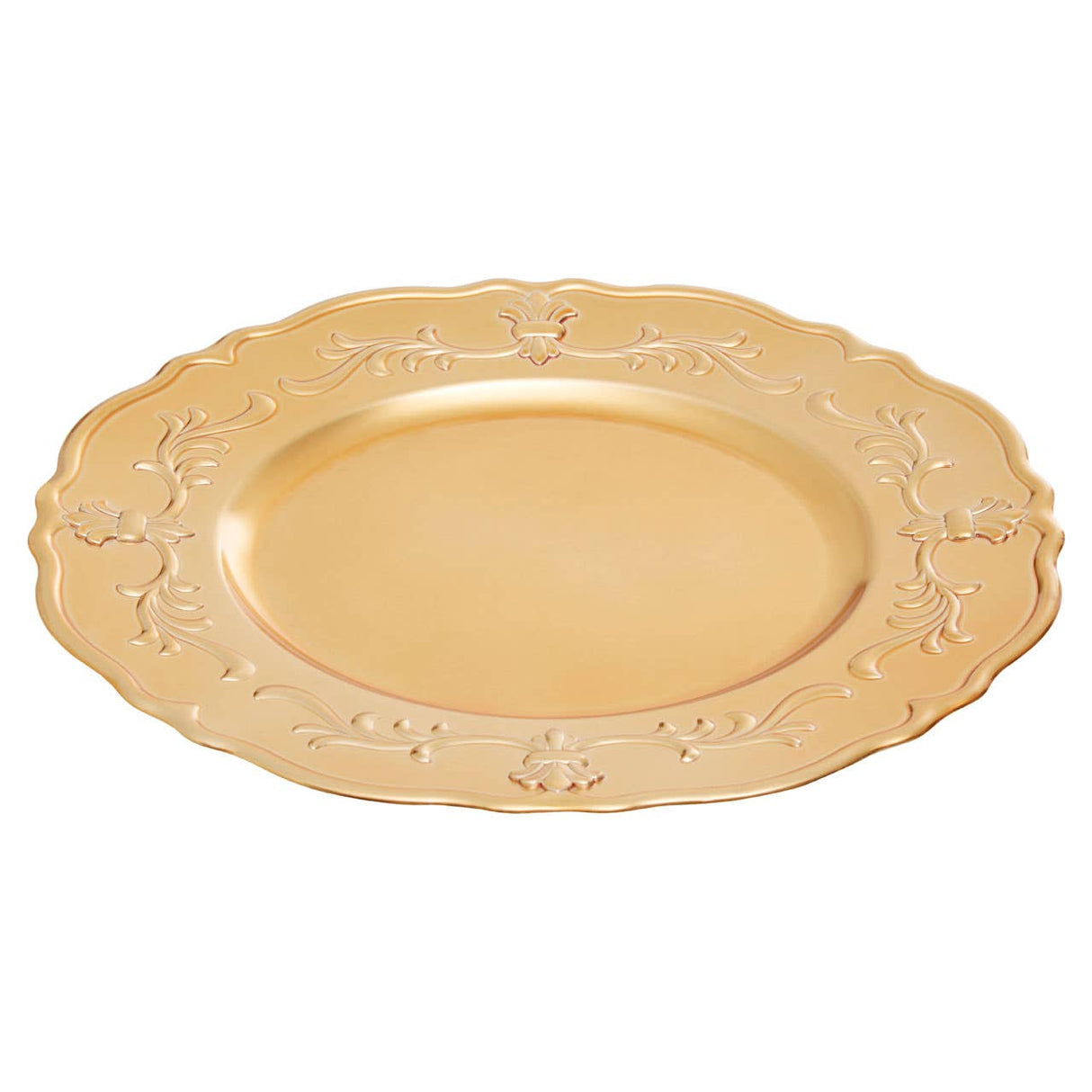 Dia Gold Finish Baroque Charger Plate