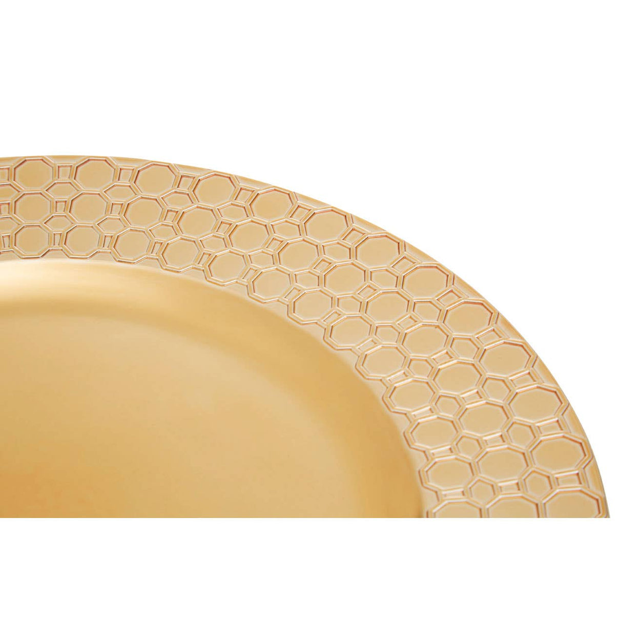 Dia Gold Finish Octagon Charger Plate