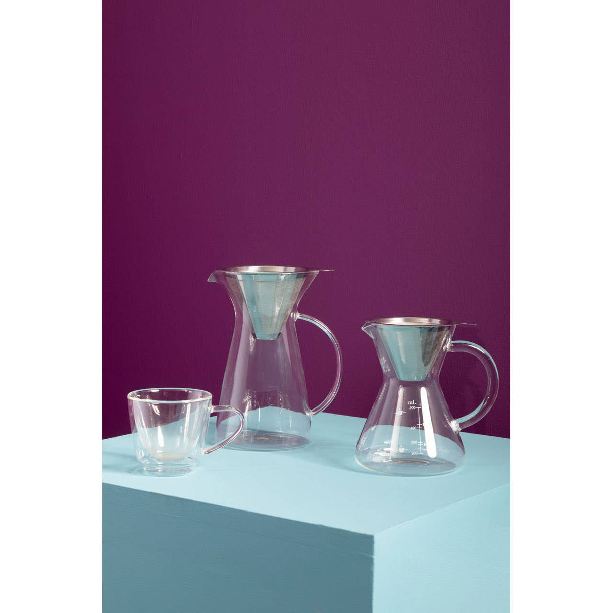 Double Wall Glass Mug - 190Ml