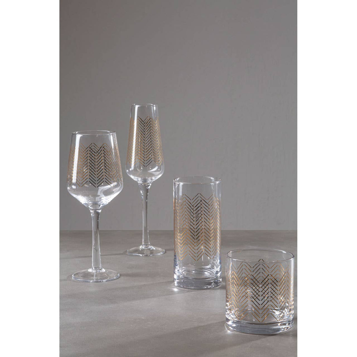 Jazz Highball Glasses - Set Of 4