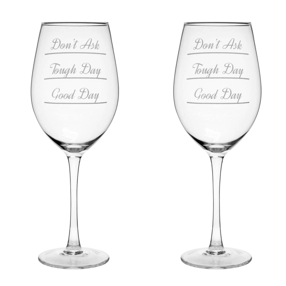 Verity Don'T Ask Large Wine Glasses