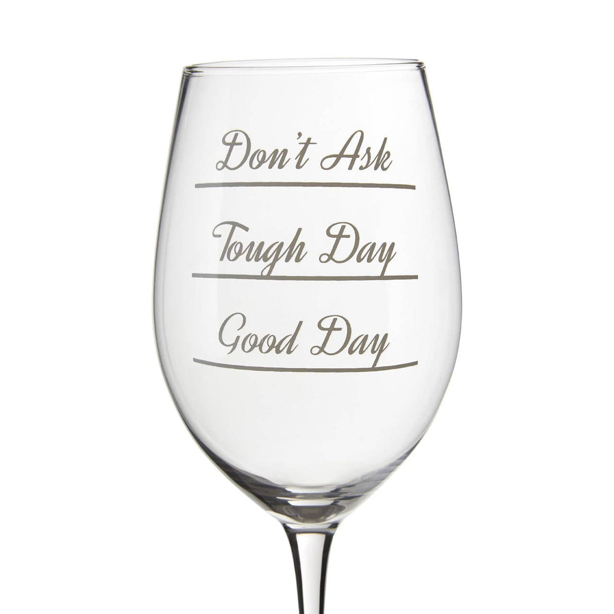 Verity Don'T Ask Large Wine Glasses