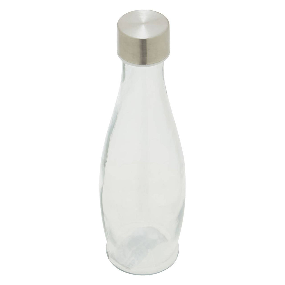 Clear Glass Bottle With Metal Lid 0.55 Ltr