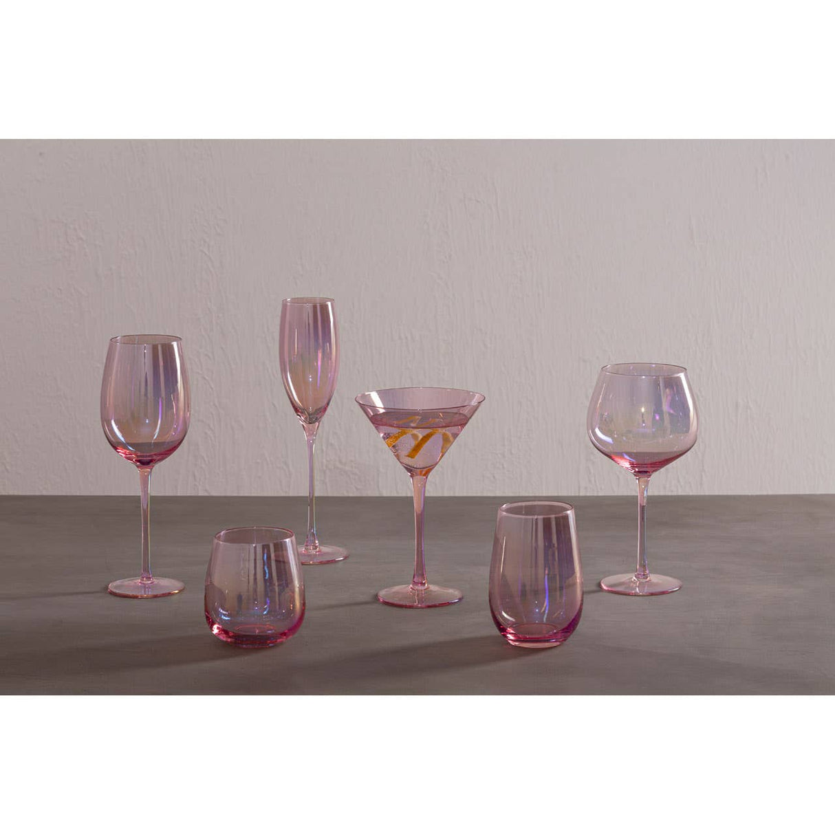 Frosted Deco Set Of 4 Wine Glasses
