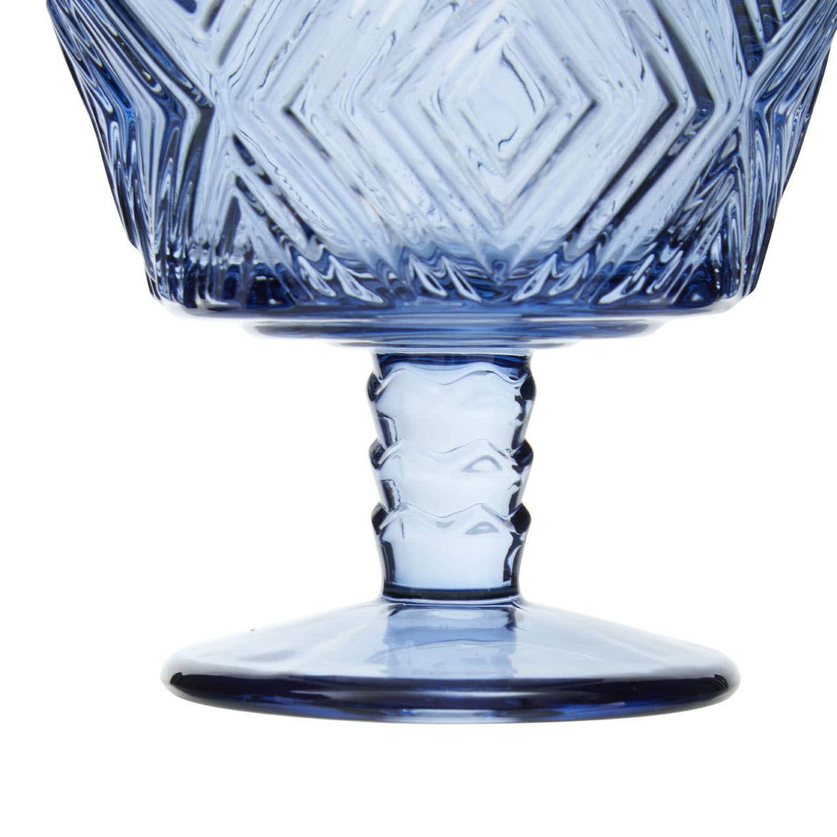 Set Of Four Fleur Blue Dessert Dishes