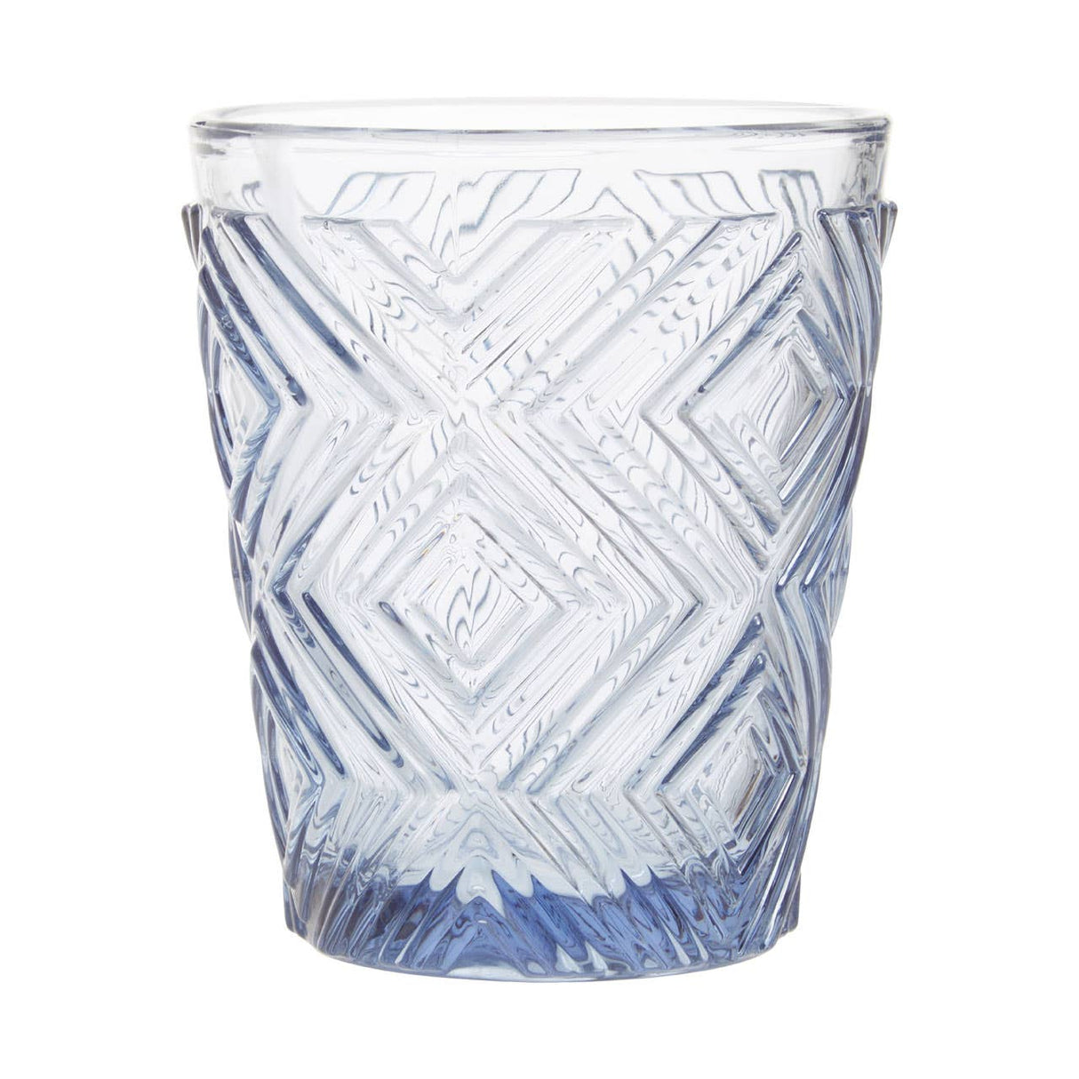 Set Of Four Fleur Blue Tumblers
