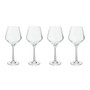 Ada Set Of 4 Crystal Burgundy Glasses