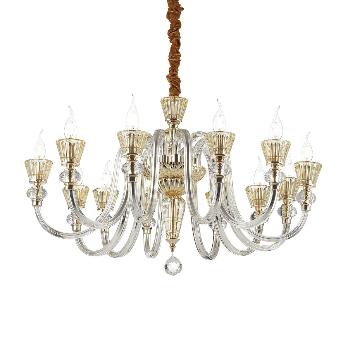 Elegant Strauss 12-Light Chandelier Fixture