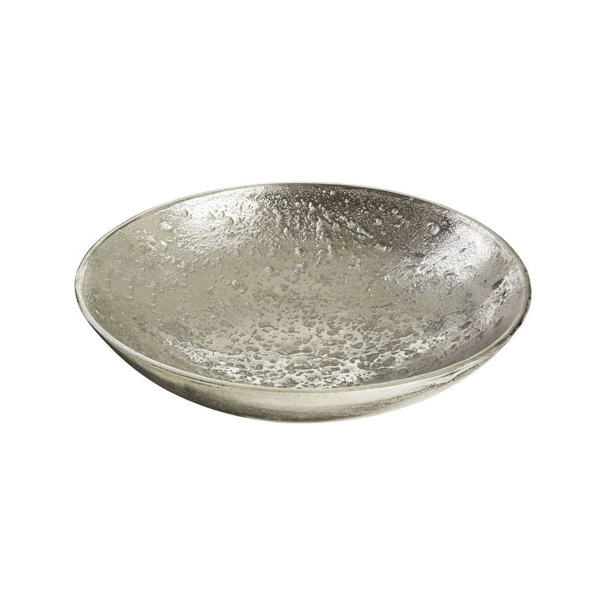 Large Nickel Finish Bowl