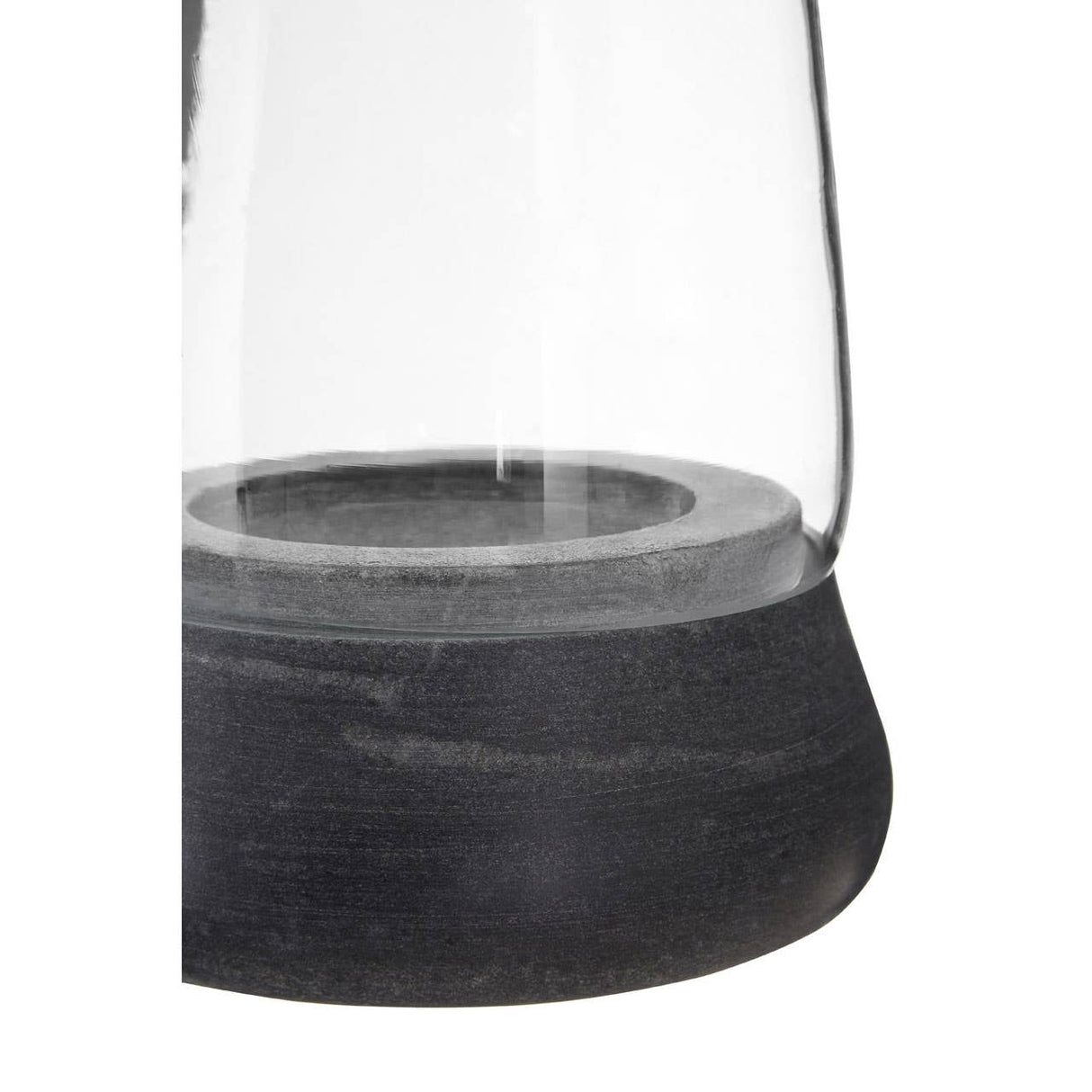 Complements Grey Marble/Glass Candle Holder