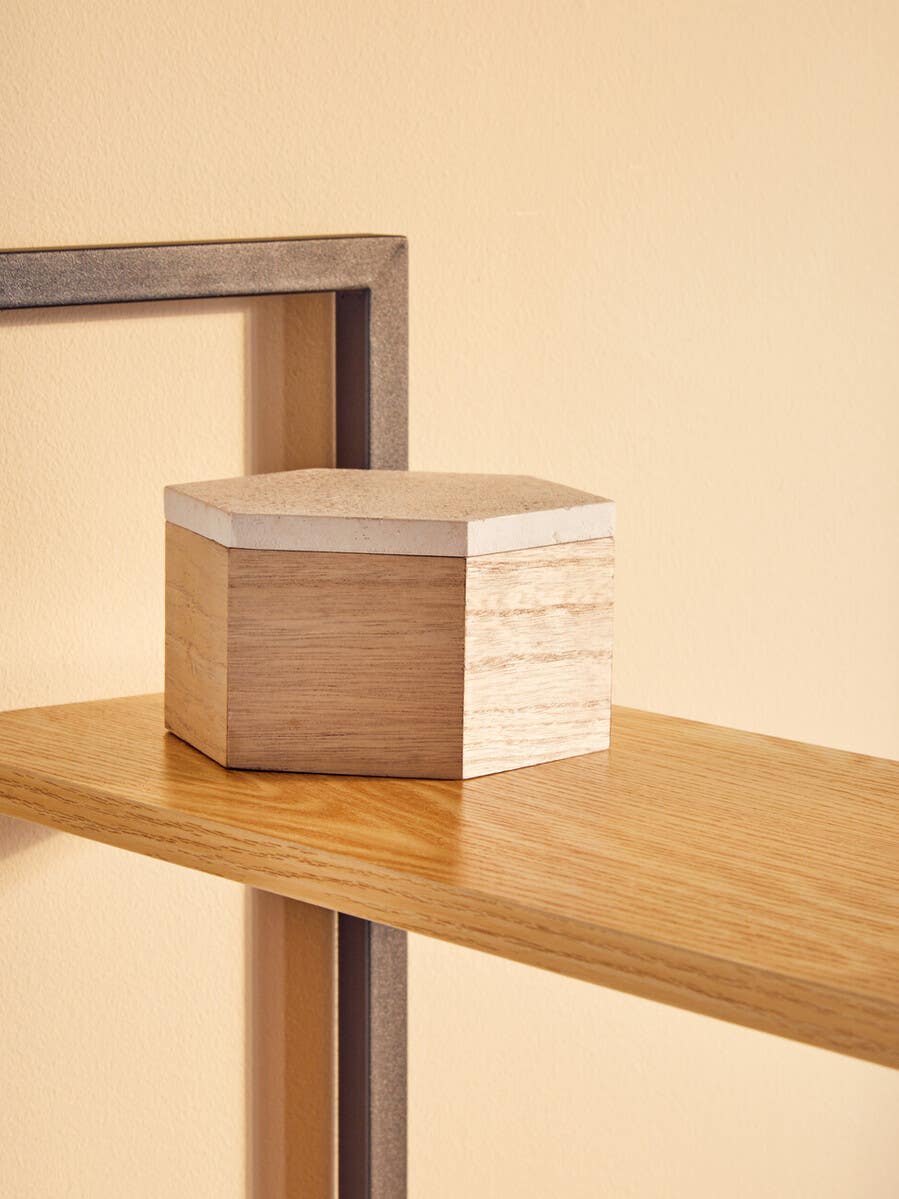 Mimo Small Terrazzo Lid Trinket Box