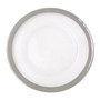 33Cm Embossed Charger Plate With Silver Rim