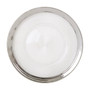 27Cm Embossed Dinner Plate With Silver Rim