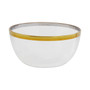 15Cm Glass Bowl With Gold Rim