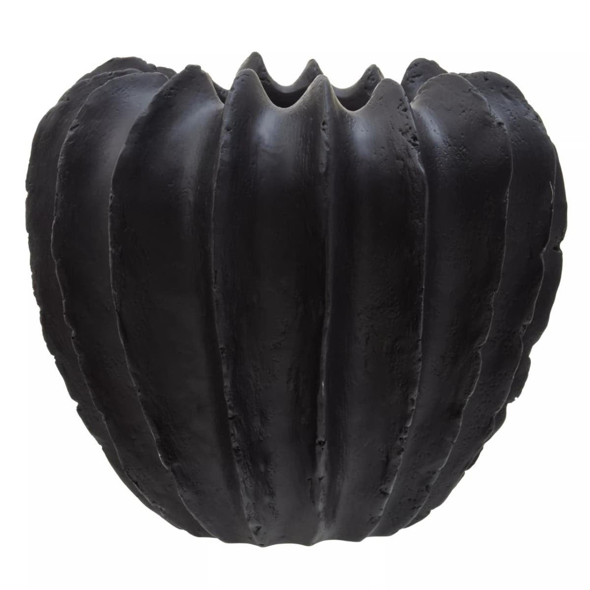 Broc Black Textured Vase