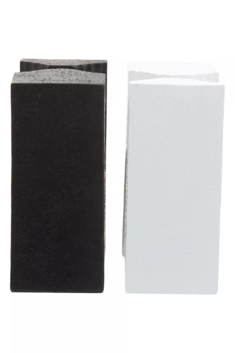 Broc Set Of Two Black And White Bookends