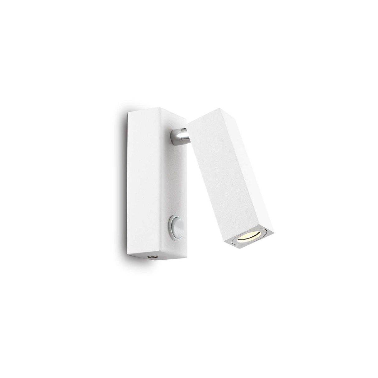 Contemporary Square Wall Light in White