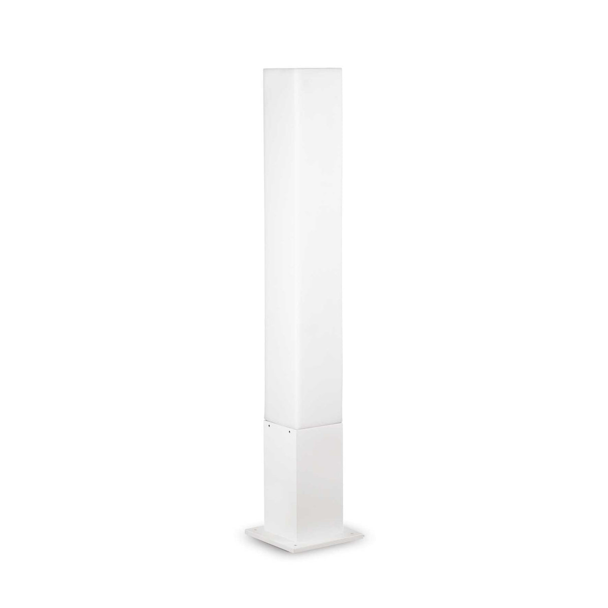Edo White Outdoor Square Post Light with IP44 Rating