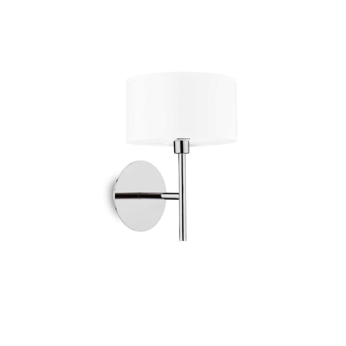 Woody Modern Wall Light with White Shade