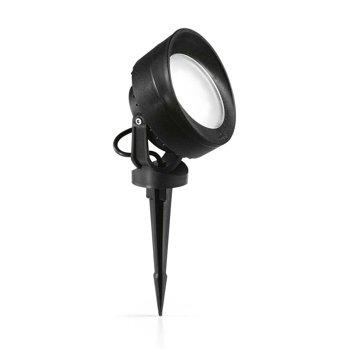 Contemporary Outdoor Single Post Light Fixture Black