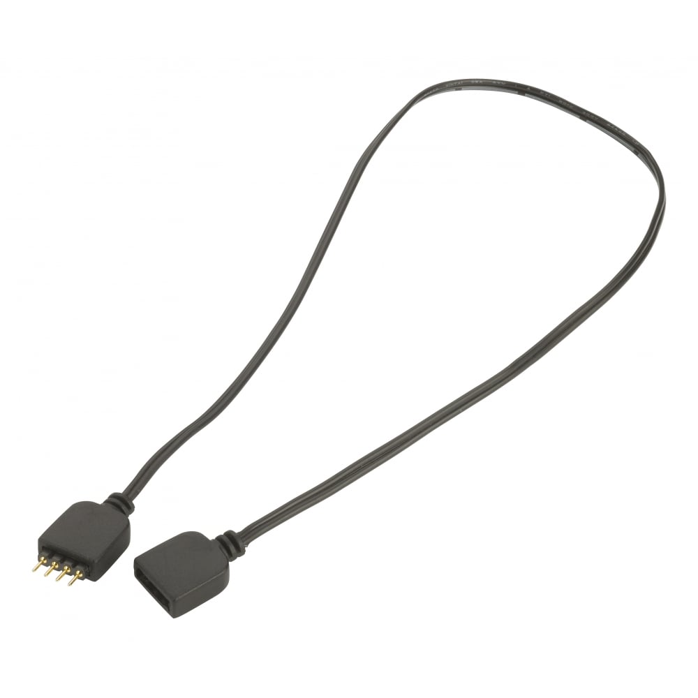Industrial Black LED Strip Connector Cable - 400mm (Connex FL296)